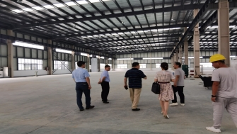 高新區(qū)管委會劉亞東主任調(diào)研我司承建的通晟汽車、全智機械項目